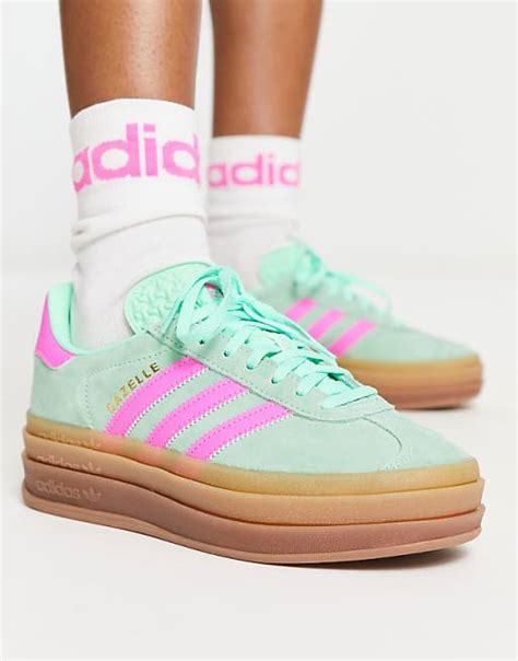 adidas originals gazelle bold trainers.